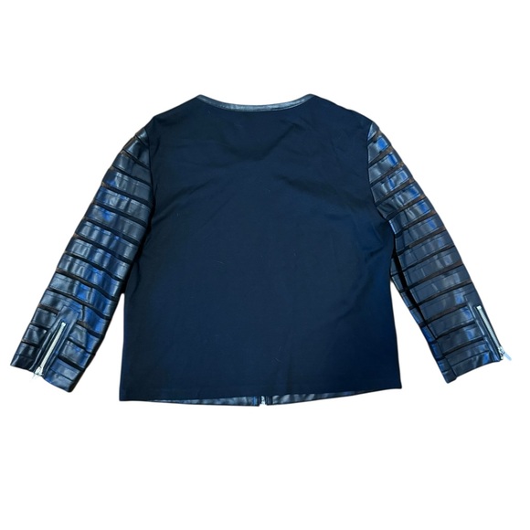 ✨ PETER NYGÅRD Black Faux Leather Zip-Front Jacket | Size M ✨ - Picture 5 of 10